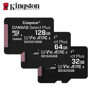 Kingston Speicherkarte 128 GB 32 GB Micro SD TF 64 GB U1 V10 A1 MicroSD SDCS2 100 MB Leseschwindigkeit Klasse 10 Flash-Mikro-Karte für Telefon