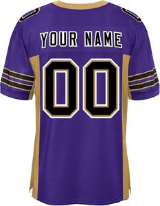 Camiseta de Fútbol Americano Profesional, Malla de Poliéster, Impresión Completa, Nombre del Equipo Personalizado, Fabricante de Marca Privada, Ropa Deportiva - Product Image 4