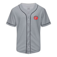 Jersey Baseball Lengan Pendek Desain Premium Terbuat Dari 100% Bahan Polyester Cepat Kering Pilihan Desain Kustom untuk Tim Klub