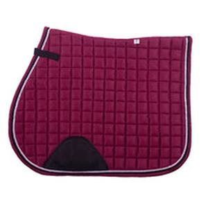 Tapis de selle en daim bordeaux de qualité supérieure - Product Image 1