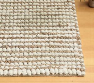 Alfombra Moderna Tejida a Mano de Lana, Ecológica, con Patrón Abstracto, Textura de Bucle Grueso, Alfombra Resistente para Sala de Estar - Product Image 6