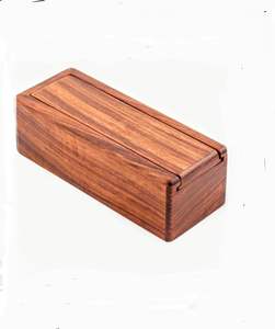 Boîte de rangement pour bijoux en bois de luxe classique de haute qualité, faite à la main, écologique, de forme carrée, taille personnalisée - Product Image 2