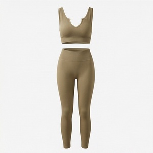 Ropa Deportiva Personalizada de Moda para Mujer, Conjuntos de Yoga y Gimnasio sin Costuras, Transpirables y de Secado Rápido - Product Image 1