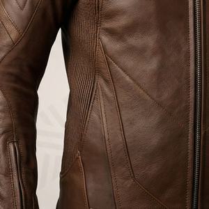 Veste de moto en cuir véritable pour homme de qualité supérieure, nouvelle arrivée, vestes de moto d'hiver, protections amovibles, personnalisables - Product Image 5