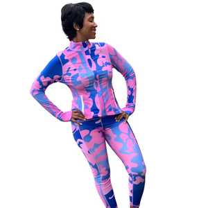 Conjunto Deportivo de Camuflaje para Mujer Jack and Jill, Chaqueta con Cierre Completo y Leggings, Ropa Deportiva, Logotipo Personalizado, Venta al Por Mayor, OEM - Product Image 5