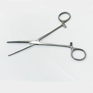Pinces hémostatiques Birketh 190 mm droites en acier inoxydable, ensemble d'instruments chirurgicaux certifiés CE, manuel, Classe I - Product Image 2