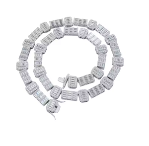 Collier Chaîne Tennis Moissanite Iced Out, Bijoux Hip Hop de Luxe pour Hommes et Femmes - Product Image 5