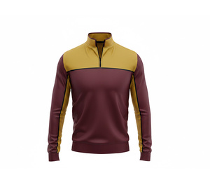 Custom Teamwear Quarter Zip <b>Jacket</b> Manufacturer <b>Men</b> Women Youth Sportswear Quick Dry Team <b>Pullover</b> - Product Image 1
