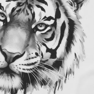 Custom Men's White Tiger Print T-Shirt Cotton Jersey <b>Animal</b> <b>Pattern</b> Plus Size Streetwear Top Quality T-shirt <b>for</b> Men Summer - Product Image 2