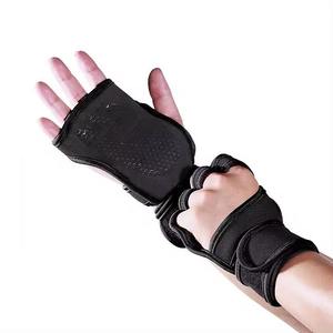 Gants de musculation Driftwear Impex en maille robuste avec support de poignet, antidérapants, rembourrés, sans doigts, fermeture rapide, pour le fitness - Product Image 2