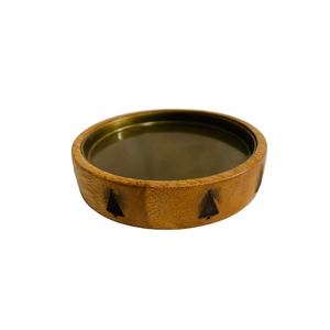 Custom Modern Round Wood Dough Bowl Eco-friendly Handmade <b>Large</b> <b>Candle</b> Wood Bowl Christmas Pillar Holder for Home Decoration - Product Image 1