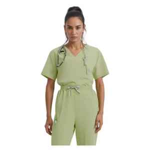 Tenues d'infirmières unisexes en gros, ensembles de blouses médicales personnalisées 100 % coton toile, design hospitalier, vente chaude - Product Image 1