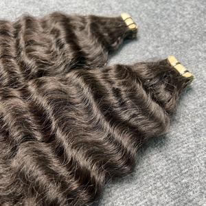 8-40 pulgadas cinta rizada birmana sin procesar cabello color natural cutícula alineada solo donante extensiones de cabello birmano crudo - Product Image 4