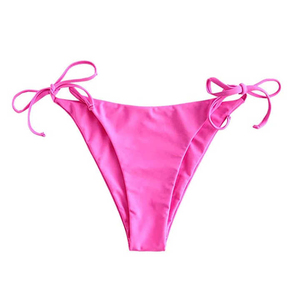 Custom Triangle Bikini Set Two Piece Halter Swimsuit Side Tie <b>Bathing</b> Suit Pink Swimwear Trendy Beachwear Women's - Product Image 3