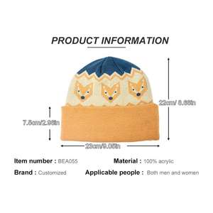 Gorro de Punto, Cómodo y Cálido para Invierno, con Diseño de Logotipo Bordado Personalizado, Gorros Jacquard - Product Image 4