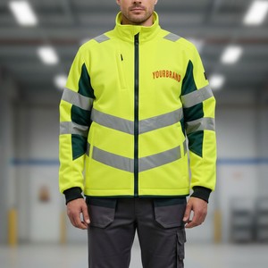 Chaqueta de seguridad reflectante de alto rendimiento, resistente al viento e impermeable, para trabajos al aire libre - Product Image 2