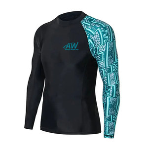Wholesale Short Sleeve Men Rash Guard For Summer Beach <b>Surfing</b> High Strength Stitching Performance Vest - Product Image 1