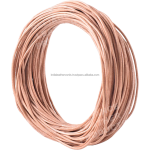 Cordón de cuero genuino de Color Natural Premium de 1,5mm para pulseras de cuentas DIY y componentes de joyería - Product Image 1