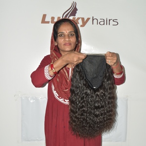 100% High Quality Custom Indian Remy Hair Lace Front <b>Wig</b> Manufacturing Service Premium Handmade Machine Double Weft All Colors - Product Image 5