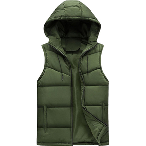 Custom Puffer Vest Warm Winter Casual Clothes <b>Padded</b> Waistcoat Waterproof Outdoor Street Wears Hooded Puffer Vests Gilets - Product Image 2