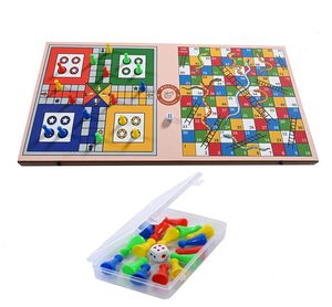 Juego de Hockey de Cuerdas de Madera y Juegos de Mesa Whistle International con Ludo y Serpientes y Escaleras, Multijuego - Product Image 3