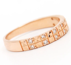 New Arrival Memoria Jewels 925 Solid Sterling Silver Rose Gold Plated Trendy Unisex <b>Ring</b> <b>Crystal</b> Gemstone Bezel Setting Party - Product Image 6