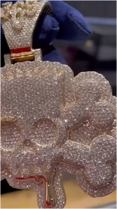 จี้รูปหัวกะโหลกผู้ชาย CONCEPTION ประดับเพชร VVS เงินแท้ 925 ชุบทองคำขาว 14K สไตล์ฮิปฮอป สร้อยคอจี้แบบหรูหรา ของขวัญสำหรับผู้ชาย - Product Image 6