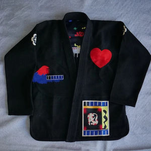 Uniforme de Karate con Cinturón, Transpirable, Ligero, Elástico, Traje de Entrenamiento Personalizado, Cuello en V, Manga Corta, Unisex, Poliéster/Algodón - Product Image 3