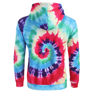 Sudaderas con Capucha Ligeras de Diseño Personalizado y Estilo Tie Dye para Hombre - Venta al Por Mayor OEM, Ropa Casual Cómoda, Transpirable y Ecológica - Product Image 2