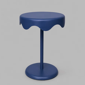 Modern Round Accent Side Table Decorative Tray Table Metal End Table Stylish White Pedestal <b>Stand</b> <b>Corner</b> Furniture Home Decor - Product Image 2