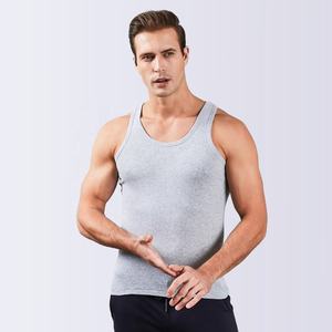 เสื้อกล้าม100% แขนกุดสำหรับผู้ชายเสื้อกล้ามคอลึกผ้าโพลีเอสเตอร์น้ำหนักเบาฤดูร้อน - Product Image 2