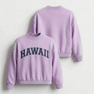Sudadera de Cuello Redondo para Mujer, con Logotipo Bordado, Tejida en Acrílico, Estilo Preppy, Otoño, Manga Larga, Corte Regular - Product Image 4