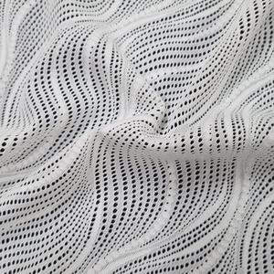 Tissu en dentelle extensible à motif vague abstrait, couleur personnalisée, Nylon Spandex, 150 cm, découpe libre, tricot chaîne léger, pour robes de mariée et lingerie - Product Image 3