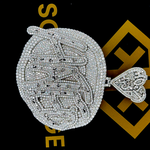 Pendentif initial personnalisé pour enfants, style Hip Hop, en Moissanite, Argent Sterling 925 plaqué Rhodium, Bijoux Ice - Product Image 3