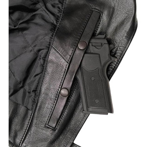Veste en cuir de moto noire de qualité supérieure pour femmes SAMROZ SPORTS avec aérations - Product Image 2