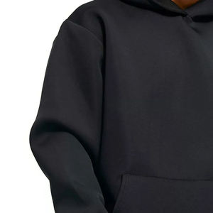 Sweat-shirt à capuche surdimensionné pour homme, couleur unie, avec poche, décontracté, en molleton tricoté, coupe classique, pour l'hiver, 100 % polyester - Product Image 2