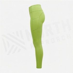 Leggings Scrunch Butt de Cintura Alta para Yoga, Gimnasio y Fitness, Sin Costuras, Efecto Push-Up, Transpirables, Color Sólido - Product Image 3