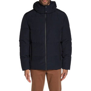 Hot Sale Men's Casual Winter Hooded Puffer Jacket Long Sleeve Full Zipper Windproof Thick Polyester Winter Outerwear <b>Padded</b> <b>Coat</b> - Product Image 1