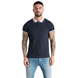 Polos très demandés, polos pas chers, nouveau design, couleur unie, coton, manches courtes, polos personnalisés pour hommes, logo personnalisé, vêtements décontractés - Product Image 2