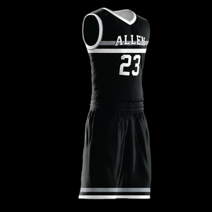 Camiseta de Baloncesto Profesional |   Diseño Minimalista y Discreto en Negro Texturizado |   Precio Directo de Fábrica - Product Image 5