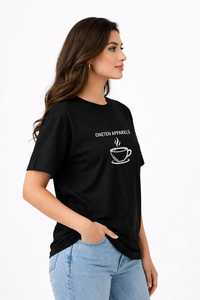 เสื้อยืดผู้หญิงฤดูร้อน สีกรมท่า ผ้าฝ้ายนุ่ม สวมใส่สบาย แขนสั้น ระบายอากาศได้ดี คุณภาพสูง ปรับแต่งได้ คอกลม พิมพ์ลายซิลค์สกรีน - Product Image 3