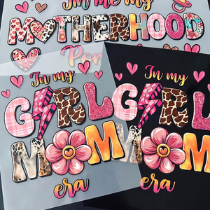 Custom Ready to Press for Transfers Wholesale Eco-Friendly Soft Touch Heat Transfer <b>Vinyl</b> Silicone PET Stickers T-Shirt Printing - Product Image 1