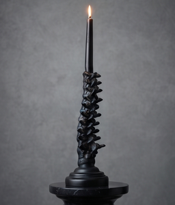 Support de bougie sans flamme noir en forme de colonne, décoration gothique, centres de table pour la maison, fournisseur en gros de Noël - Product Image 4