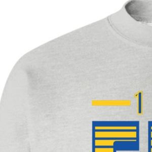 เสื้อสเวตเชิ้ตสีเทาอ่อนพิมพ์ลาย Sigma Gamma Rho สีน้ำเงินรอยัล ทอง 1922 ลายตัวอักษรกรีก คอกลม แขนยาว สำหรับชมรมนักศึกษา - Product Image 3