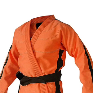 ชุดยิวยิตสู Bjj Gi น้ำหนักเบา สำหรับผู้ชาย ผู้หญิง และผู้ใหญ่ พร้อมเข็มขัดสีขาว ผ้าฝ้ายยืด 240 กรัม 100% - Product Image 3