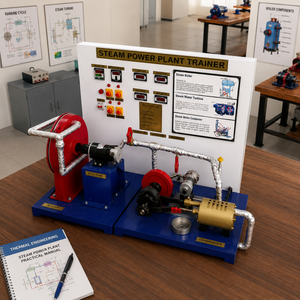 Simulador de Planta de Vapor Premium para Laboratorio de Ingeniería Mecánica |   Unidad de Demostración de Generación de Energía Térmica |   Turbina de Vapor - Product Image 2