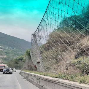 패시브 보호망 맞춤형 요구 사항에 따른 육각형 크림프 기술 경사면 암석 낙하 방지망 울타리 적용 공장용 - Product Image 3