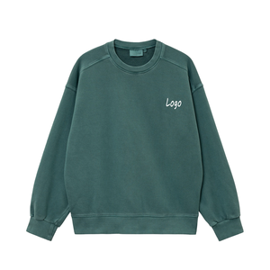 Sweat-shirt pour homme de haute qualité, style vintage, coton délavé, mode décontractée, streetwear - Product Image 5