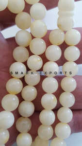 Resina de ámbar blanco Tasbih Misbah Subha cuentas de oración islámica 33 cuentas redondas musulmán Zikr Dhikr Tasbeeh Rosario para regalo y Namaz - Product Image 3