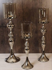 Golden Flower Shape Candelabra <b>Set</b> With Birds Home Wedding Decoration flameless <b>candles</b> Home wedding <b>candle</b> decoration Unique - Product Image 5